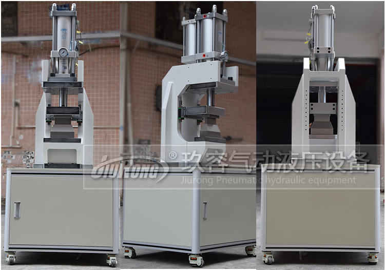 帶導(dǎo)軌JRS半弓型氣液增壓機整體圖